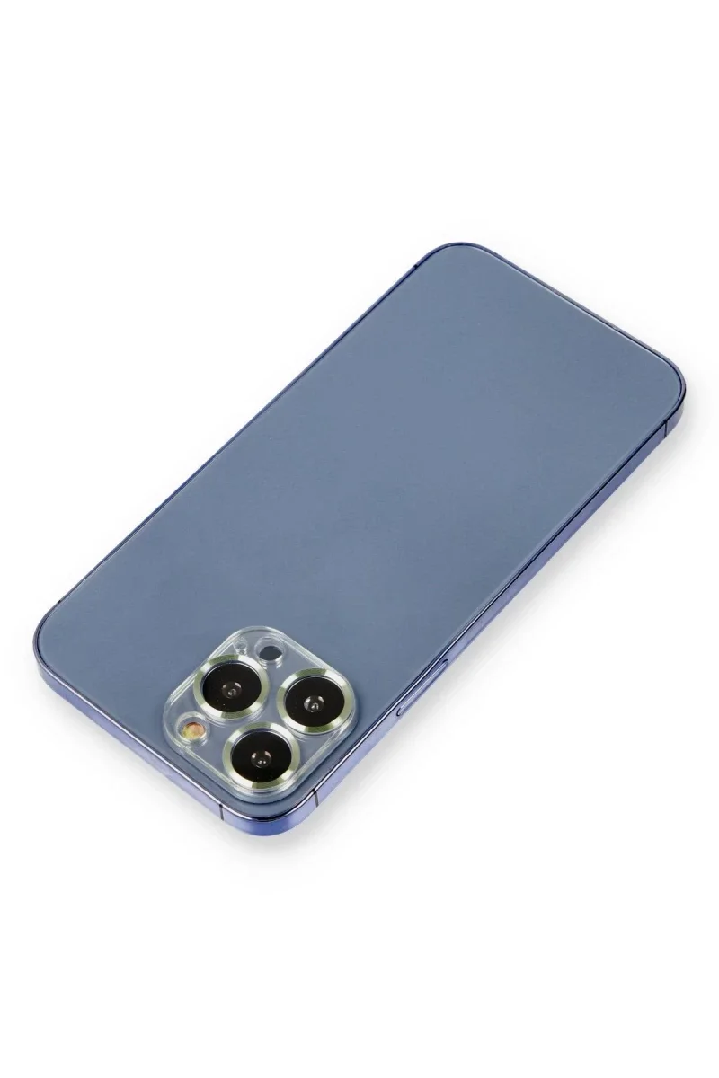 Apple iPhone 12 Pro Metal Kamera Lens Koruma Cam - Açık Yeşil Apple iPhone 12 Pro Metal Kamera Lens Koruma Cam - Açık Yeşil