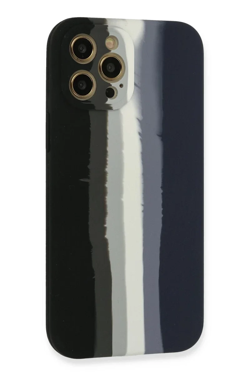 Apple iPhone 12 Pro Kılıf Ebruli Lansman Silikon - Siyah-Lacivert Fiyatı, Yorumları ve Özellikleri