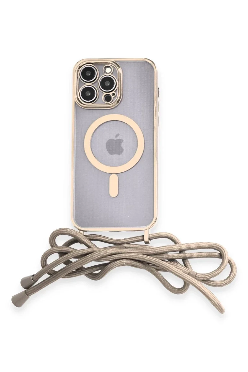 Apple iPhone 12 Pro Kılıf Divo Lazer Askılı Magsafe Kapak - Gold Fiyatı, Yorumları ve Özellikleri
