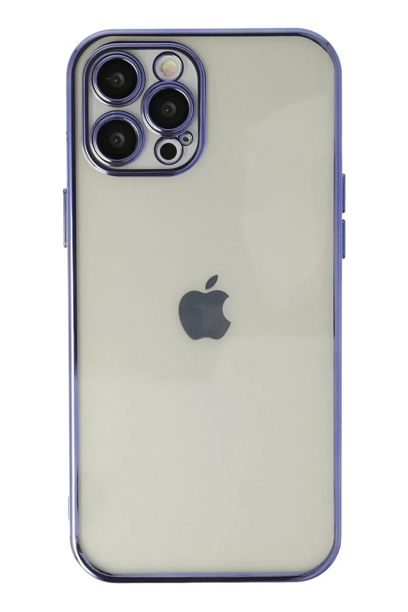 Apple iPhone 12 Pro Kılıf Razer Lensli Silikon - Mor Apple iPhone 12 Pro Kılıf Razer Lensli Silikon - Mor