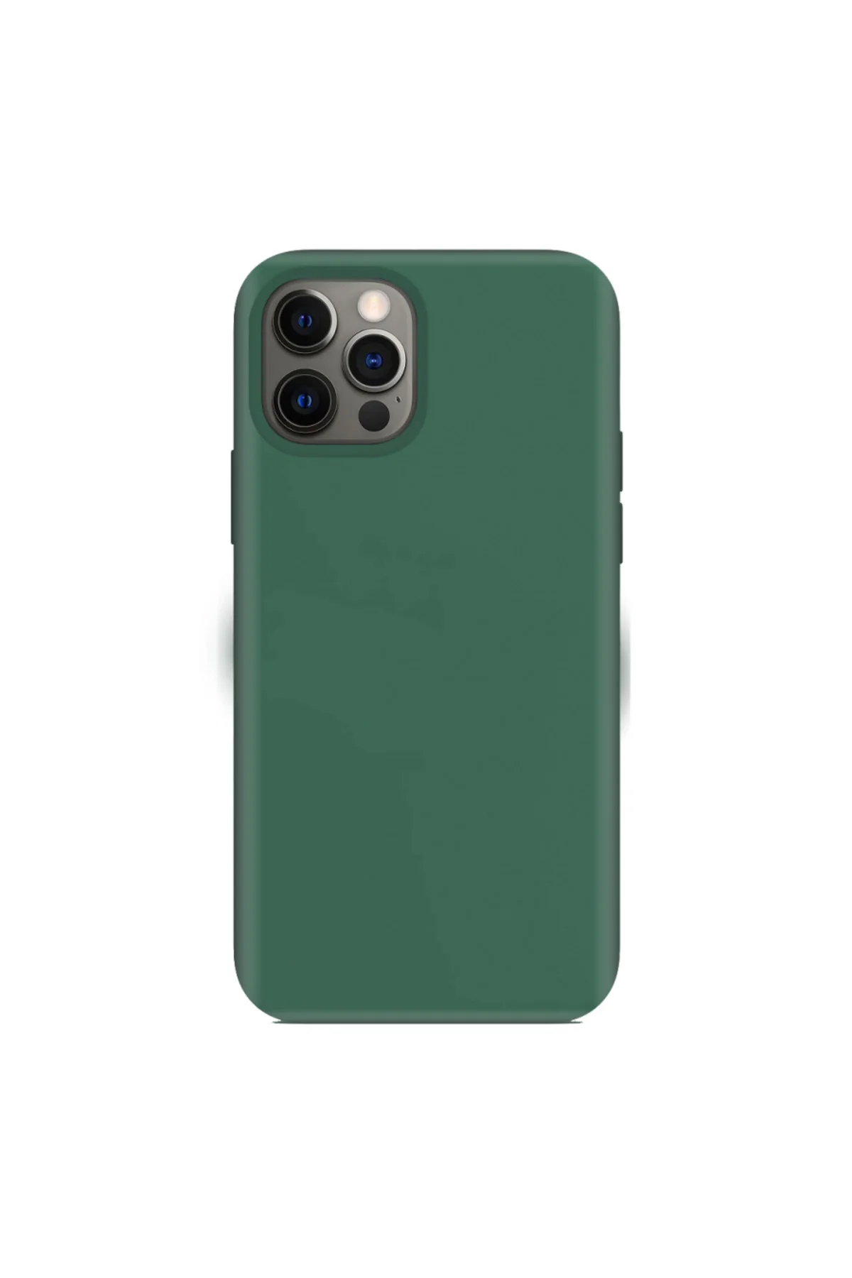 Apple iPhone 12 Pro Max 6.7'' İnce Mat Silikon Kılıf Haki