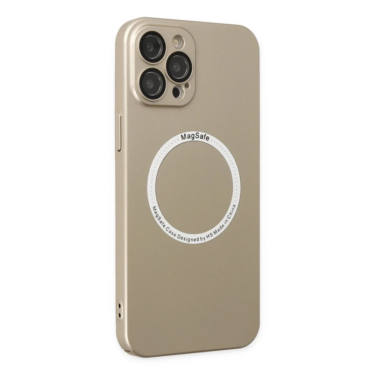 Apple iPhone 12 Pro Kılıf Jack Magneticsafe Lens Silikon - Gold Apple iPhone 12 Pro Kılıf Jack Magneticsafe Lens Silikon - Gold - Görsel 2