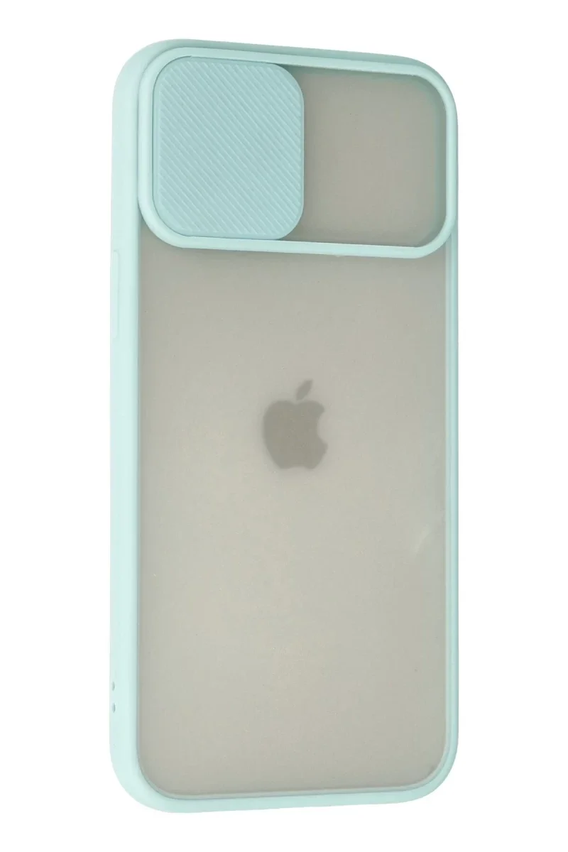 Apple iPhone 12 Pro Max Kılıf Palm Buzlu Kamera Sürgülü Silikon - Turkuaz Apple iPhone 12 Pro Max Kılıf Palm Buzlu Kamera Sürgülü Silikon - Turkuaz