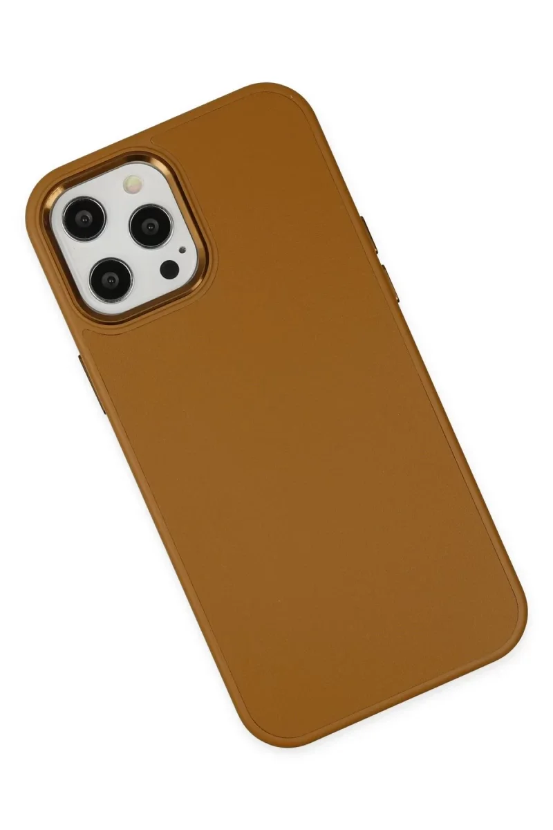 Apple iPhone 12 Pro Max Kılıf Asya Deri Silikon - Kahverengi Fiyatı, Yorumları ve Özellikleri