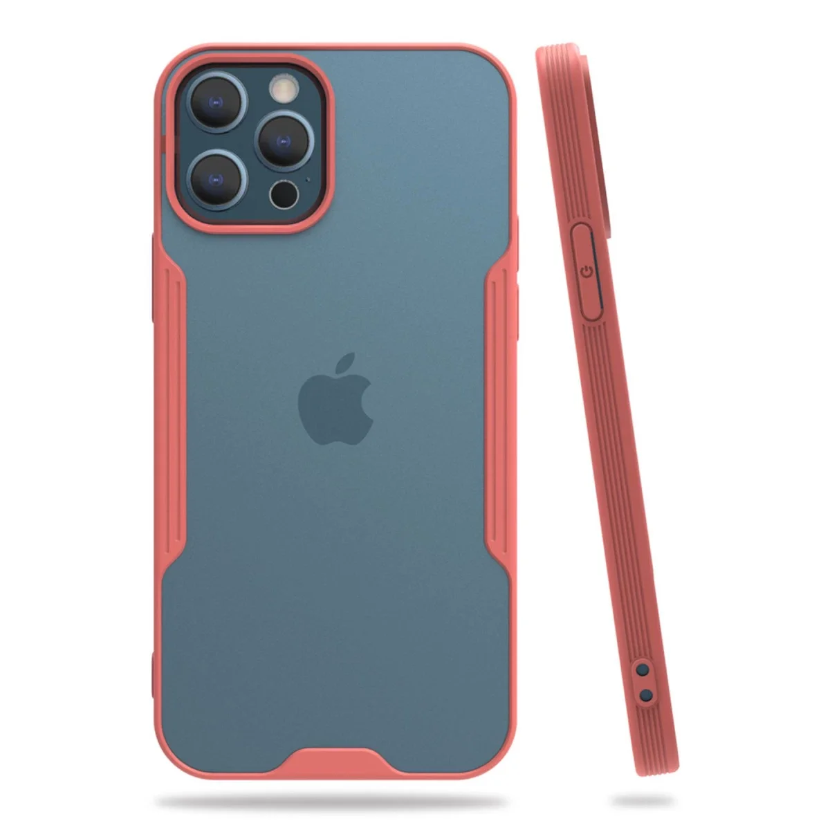 Apple iPhone 12 Pro Max Kılıf Platin Silikon - Pembe Apple iPhone 12 Pro Max Kılıf Platin Silikon - Pembe