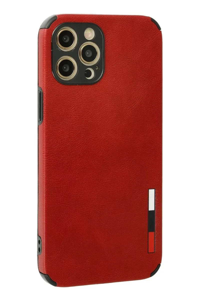 Apple iPhone 12 Pro Kılıf Loop Deri Silikon - Kırmızı Apple iPhone 12 Pro Kılıf Loop Deri Silikon - Kırmızı