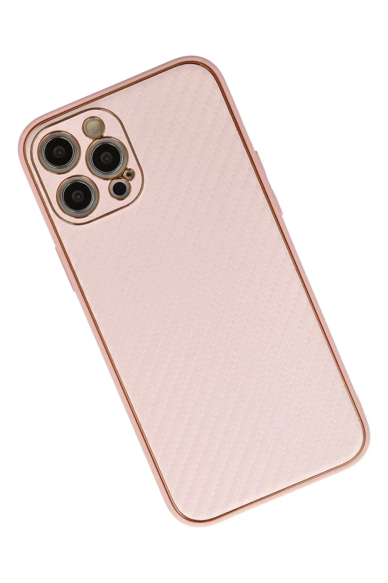 Apple iPhone 12 Pro Max Kılıf Coco Karbon Silikon - Pembe Apple iPhone 12 Pro Max Kılıf Coco Karbon Silikon - Pembe