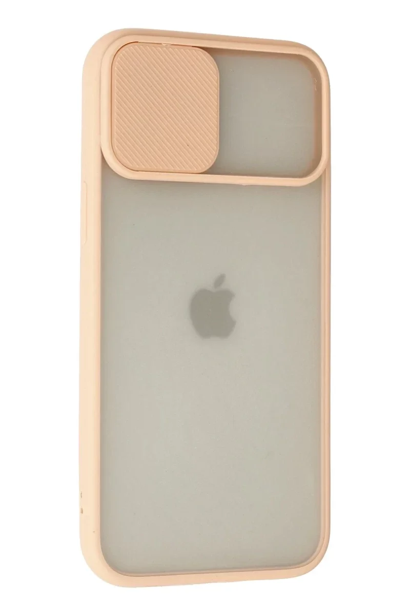 Apple iPhone 12 Pro Max Kılıf Palm Buzlu Kamera Sürgülü Silikon - Pembe Apple iPhone 12 Pro Max Kılıf Palm Buzlu Kamera Sürgülü Silikon - Pembe