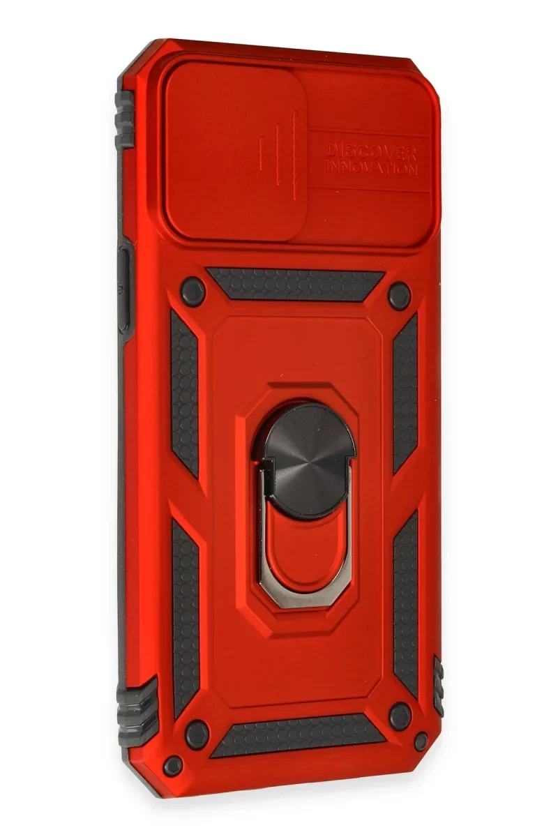 Apple iPhone 12 Pro Max Kılıf Pars Lens Yüzüklü Silikon - Kırmızı Apple iPhone 12 Pro Max Kılıf Pars Lens Yüzüklü Silikon - Kırmızı