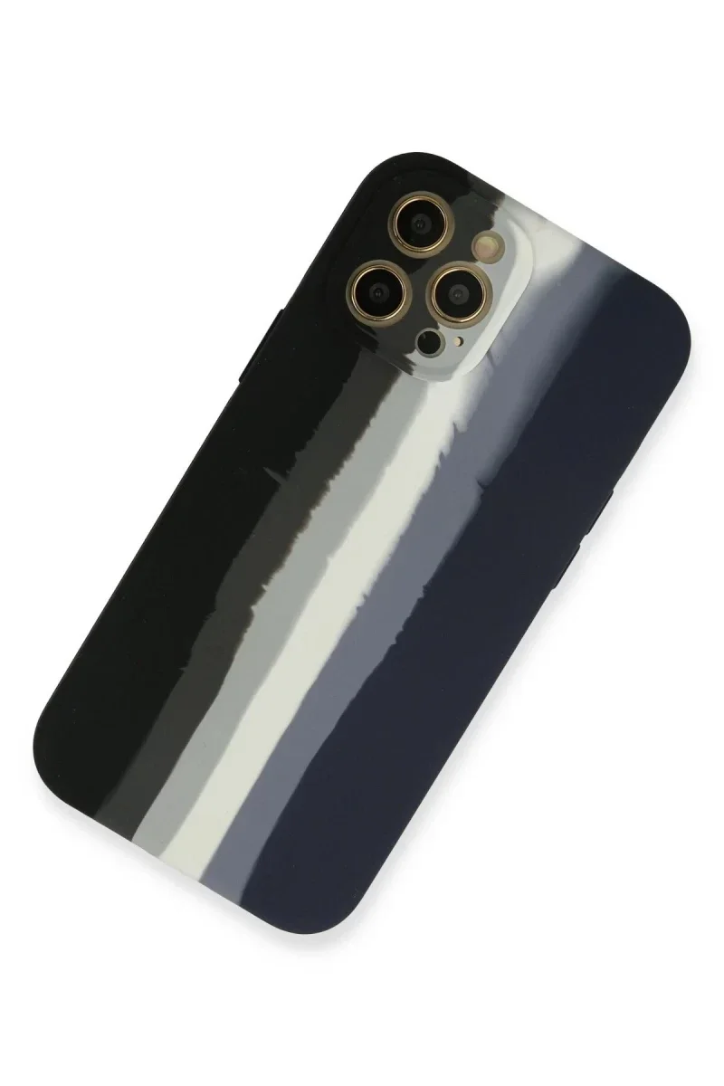Apple iPhone 12 Pro Kılıf Ebruli Lansman Silikon - Siyah-Lacivert Fiyatı, Yorumları ve Özellikleri