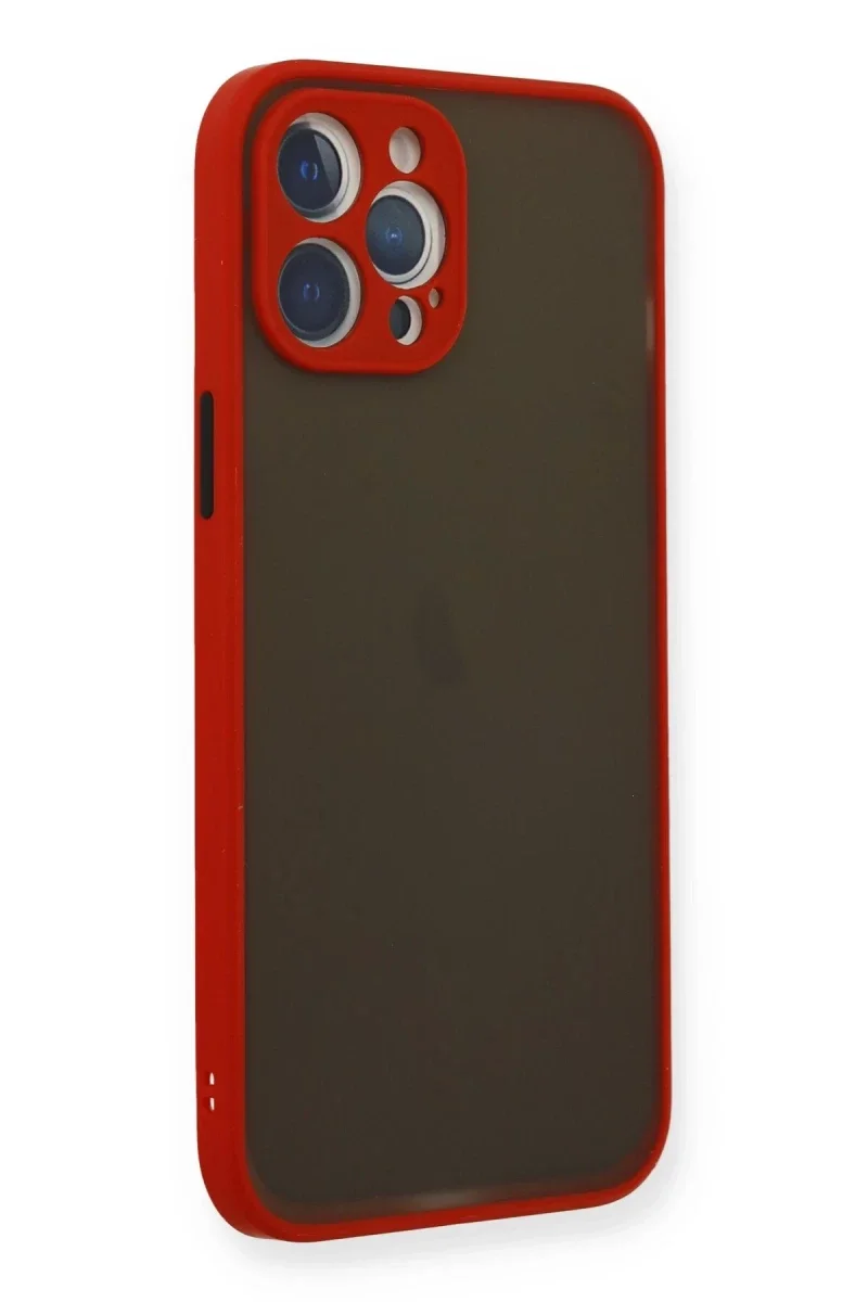 Apple iPhone 12 Pro Max Kılıf Montreal Silikon Kapak - Kırmızı Fiyatı, Yorumları ve Özellikleri