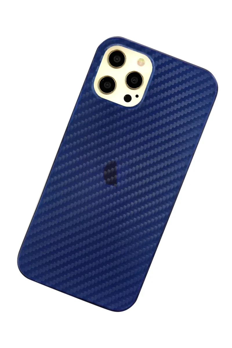Apple iPhone 12 Pro Max Kılıf Karbon PP Silikon - Mavi Fiyatı, Yorumları ve Özellikleri