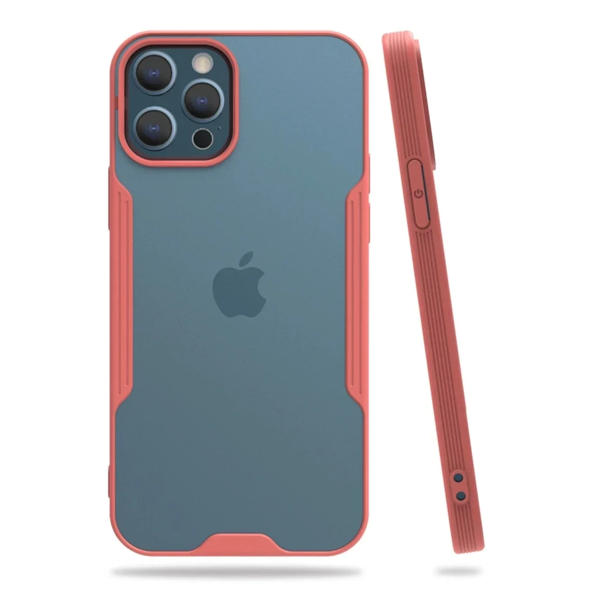 Apple iPhone 12 Pro Max Kılıf Platin Silikon - Pembe Apple iPhone 12 Pro Max Kılıf Platin Silikon - Pembe