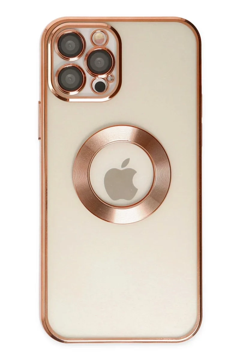 Apple iPhone 12 Pro Kılıf Slot Silikon - Rose Gold Apple iPhone 12 Pro Kılıf Slot Silikon - Rose Gold