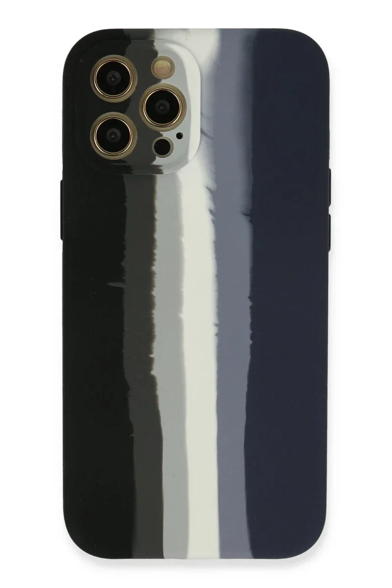 Apple iPhone 12 Pro Kılıf Ebruli Lansman Silikon - Siyah-Lacivert Fiyatı, Yorumları ve Özellikleri