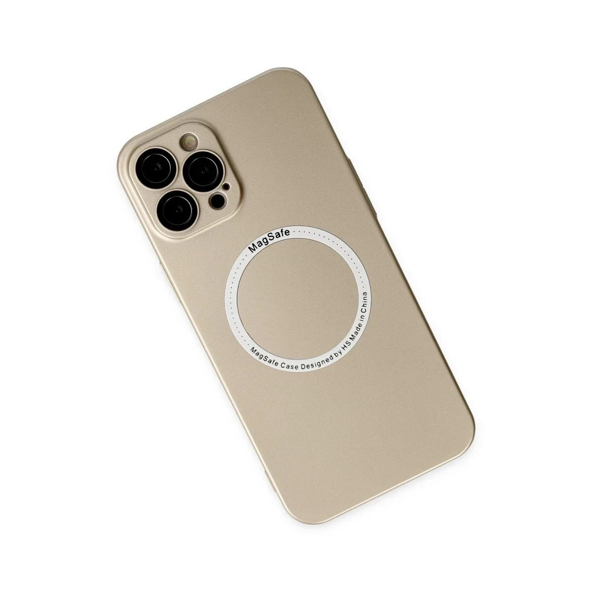 Apple iPhone 12 Pro Kılıf Jack Magneticsafe Lens Silikon - Gold Apple iPhone 12 Pro Kılıf Jack Magneticsafe Lens Silikon - Gold - Görsel 3