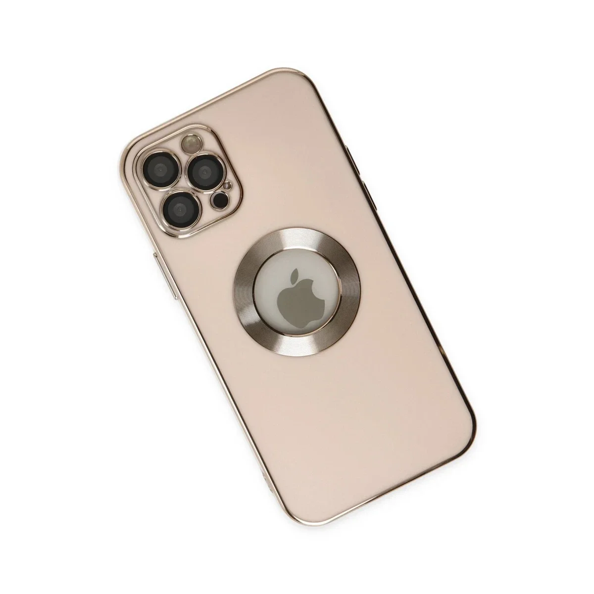 Apple iPhone 12 Pro Max Kılıf Store Silikon - Pembe - Görsel 3