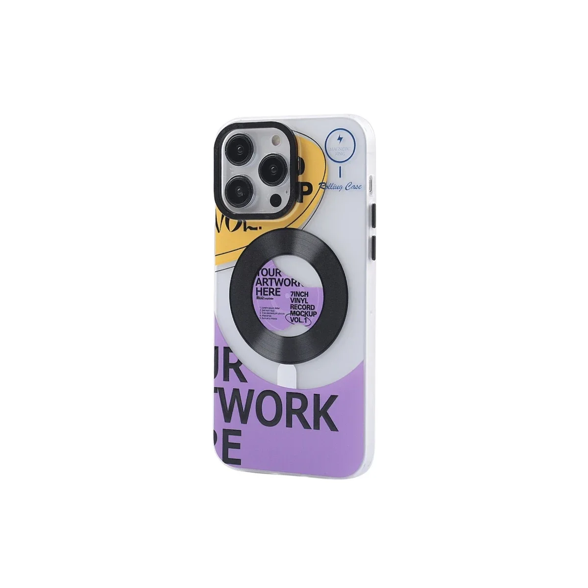 Apple iPhone 12 Pro Max Kılıf Apollo Magneticsafe Desenli Kapak - Apollo Şeffaf - 6