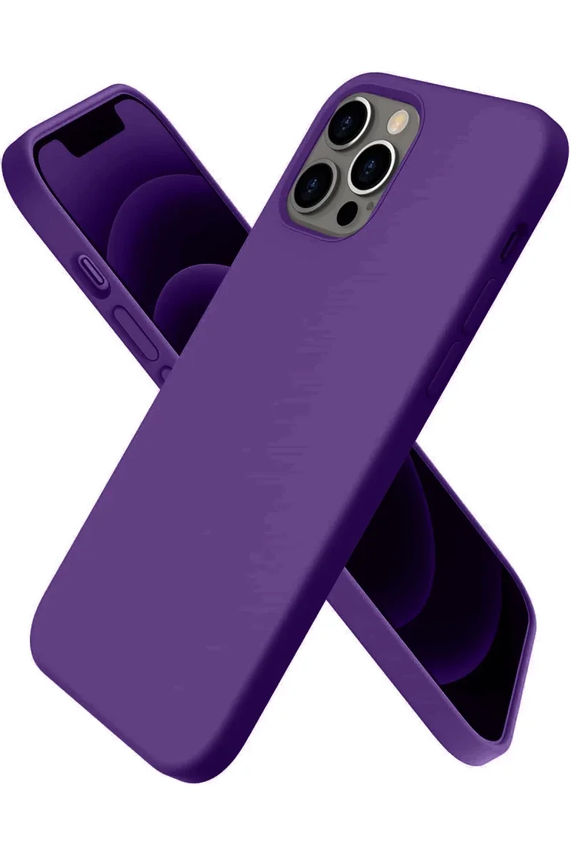 Apple iPhone 12 Pro Kılıf First Silikon - Mürdüm Apple iPhone 12 Pro Kılıf First Silikon - Mürdüm