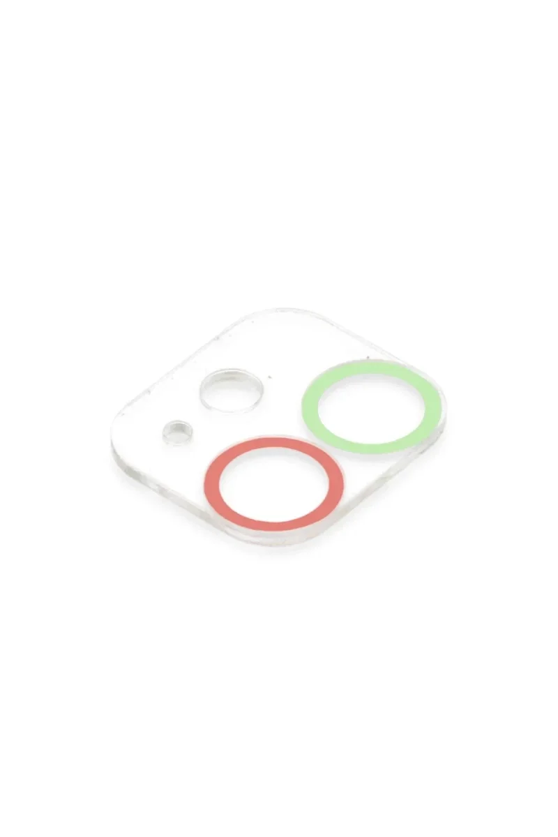Apple iPhone 12 Renkli Kamera Lens Koruma Cam - Yeşil-Pembe Apple iPhone 12 Renkli Kamera Lens Koruma Cam - Yeşil-Pembe