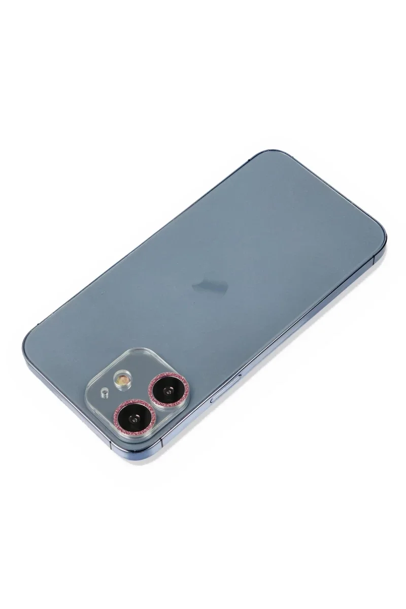 Apple iPhone 12 Shine Kamera Lens Koruma Cam - Pembe Apple iPhone 12 Shine Kamera Lens Koruma Cam - Pembe