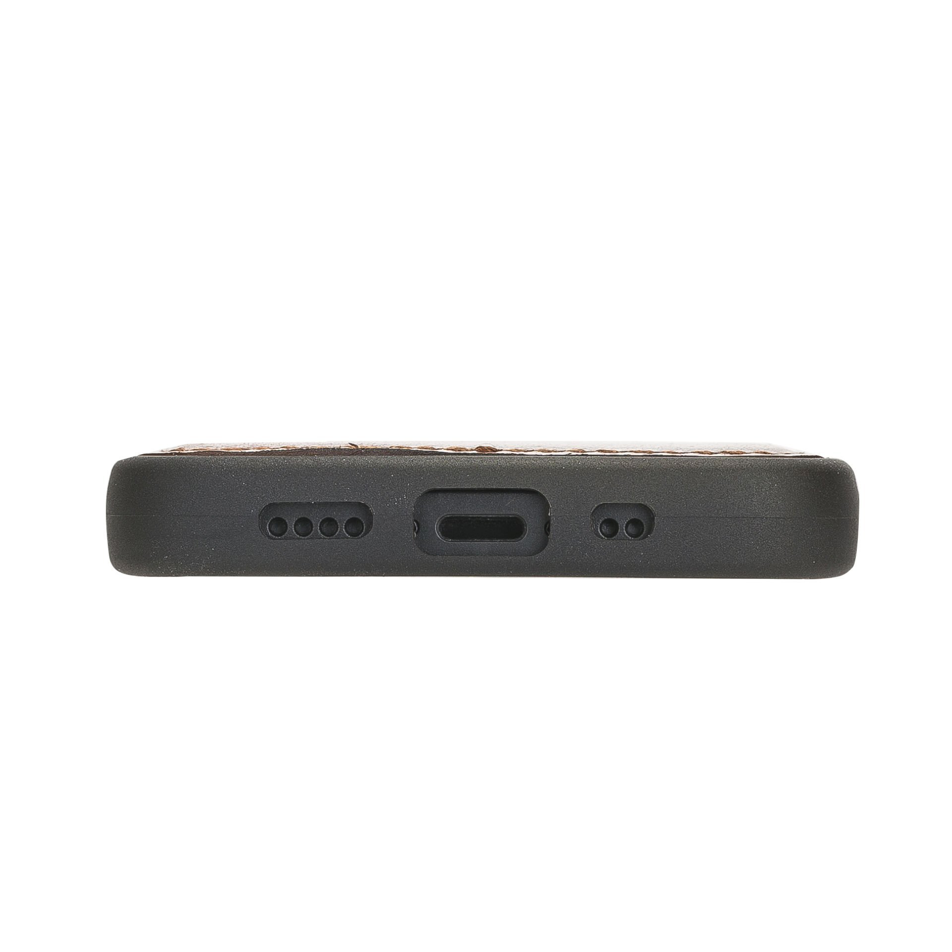 Apple iPhone 12 mini Uyumlu Deri Arka Kapak RST2EF Taba Apple iPhone 12 mini Uyumlu Deri Arka Kapak RST2EF Taba