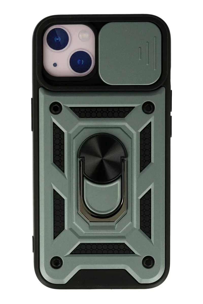 Apple iPhone 13 Kılıf Pars Lens Yüzüklü Silikon - Yeşil Fiyatı, Yorumları ve Özellikleri