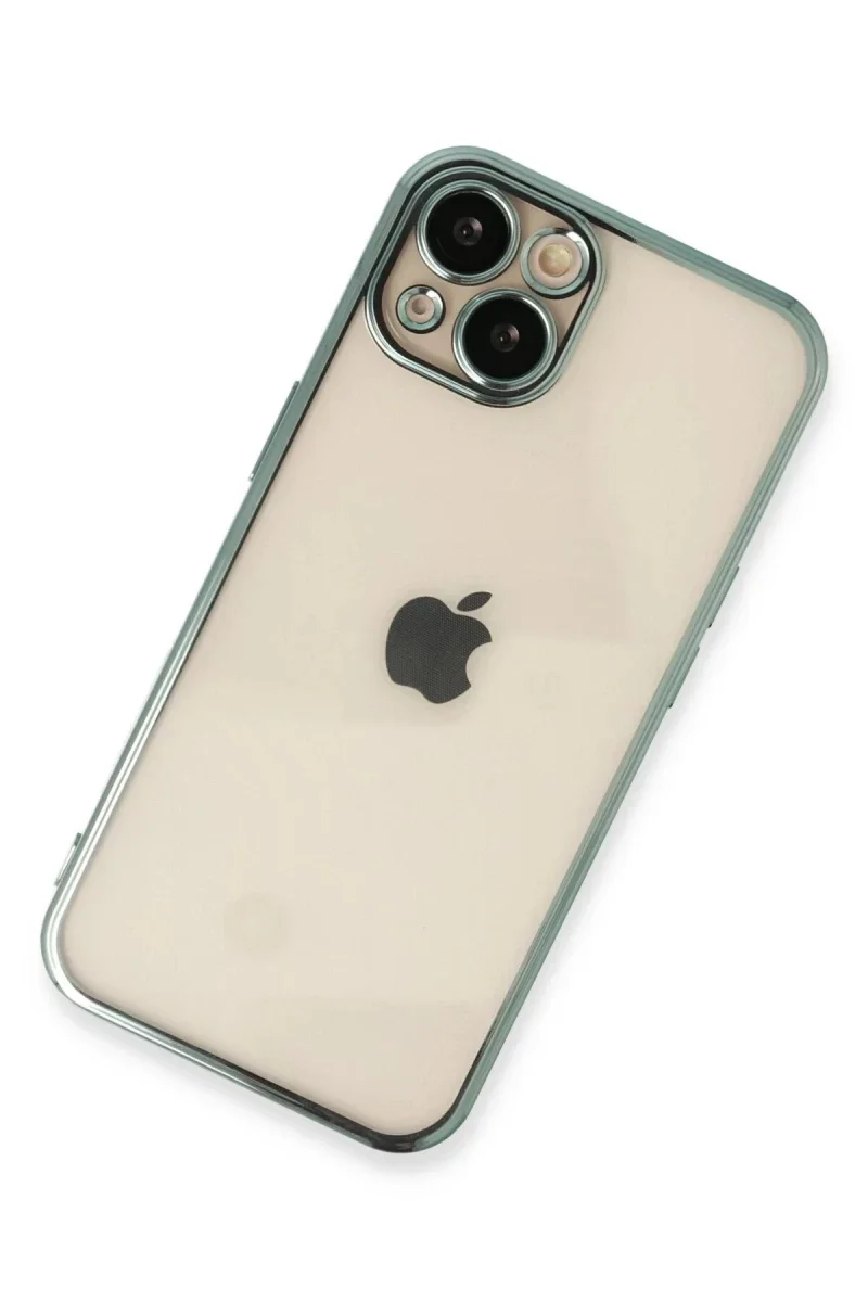 Apple iPhone 13 Kılıf Razer Lensli Silikon - Yeşil Apple iPhone 13 Kılıf Razer Lensli Silikon - Yeşil