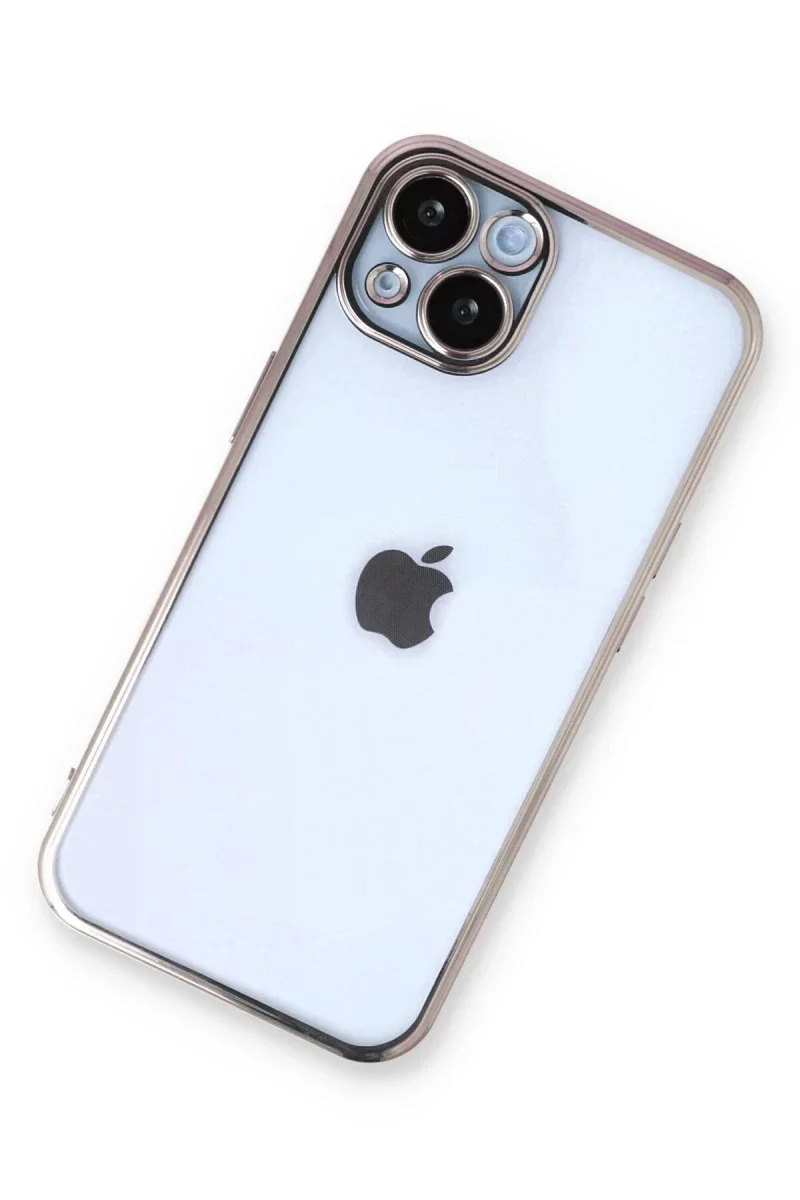 Apple iPhone 13 Kılıf Razer Lensli Silikon - Gold