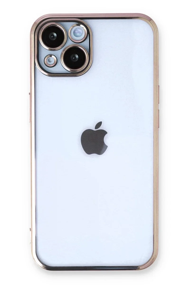 Apple iPhone 13 Kılıf Razer Lensli Silikon - Gold