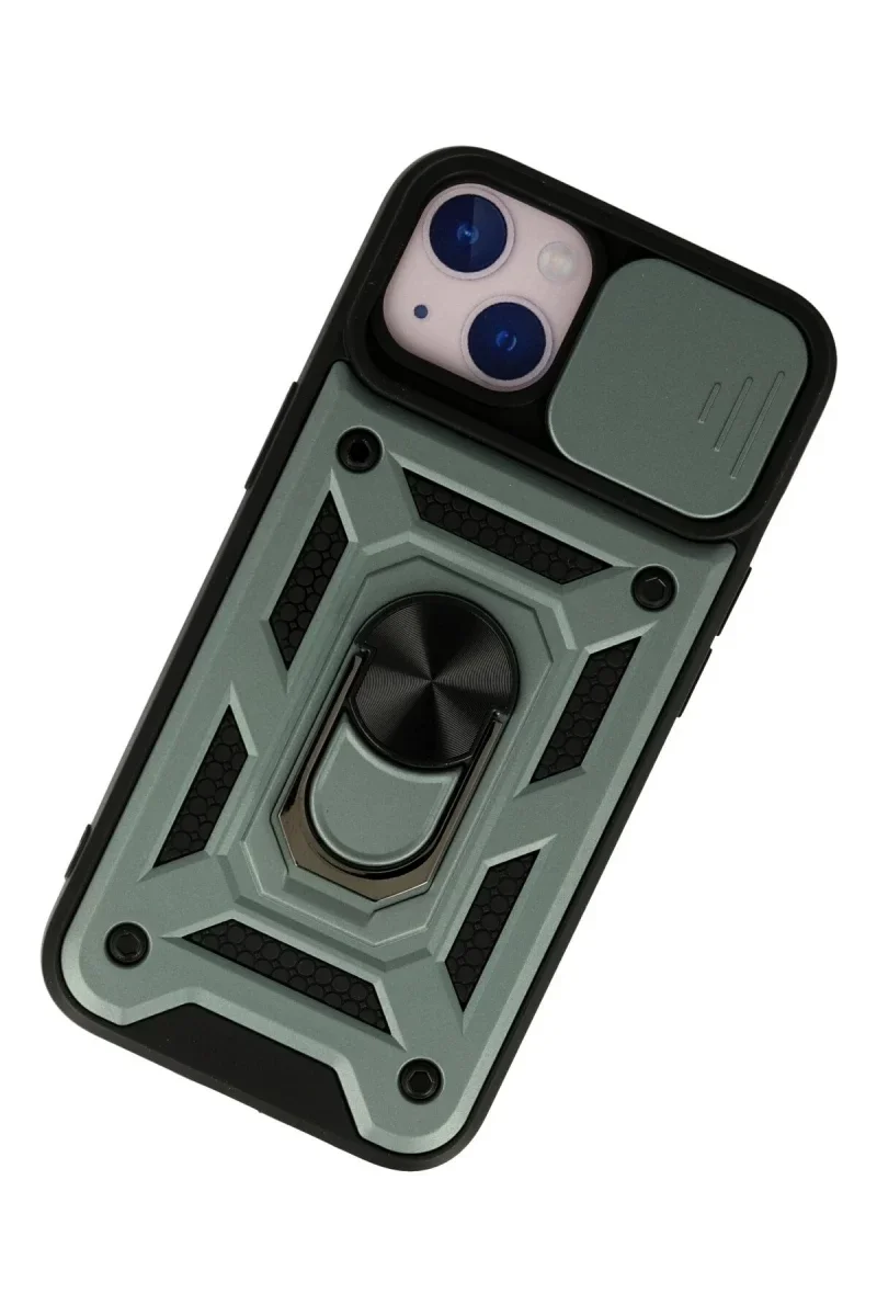 Apple iPhone 13 Kılıf Pars Lens Yüzüklü Silikon - Yeşil Fiyatı, Yorumları ve Özellikleri
