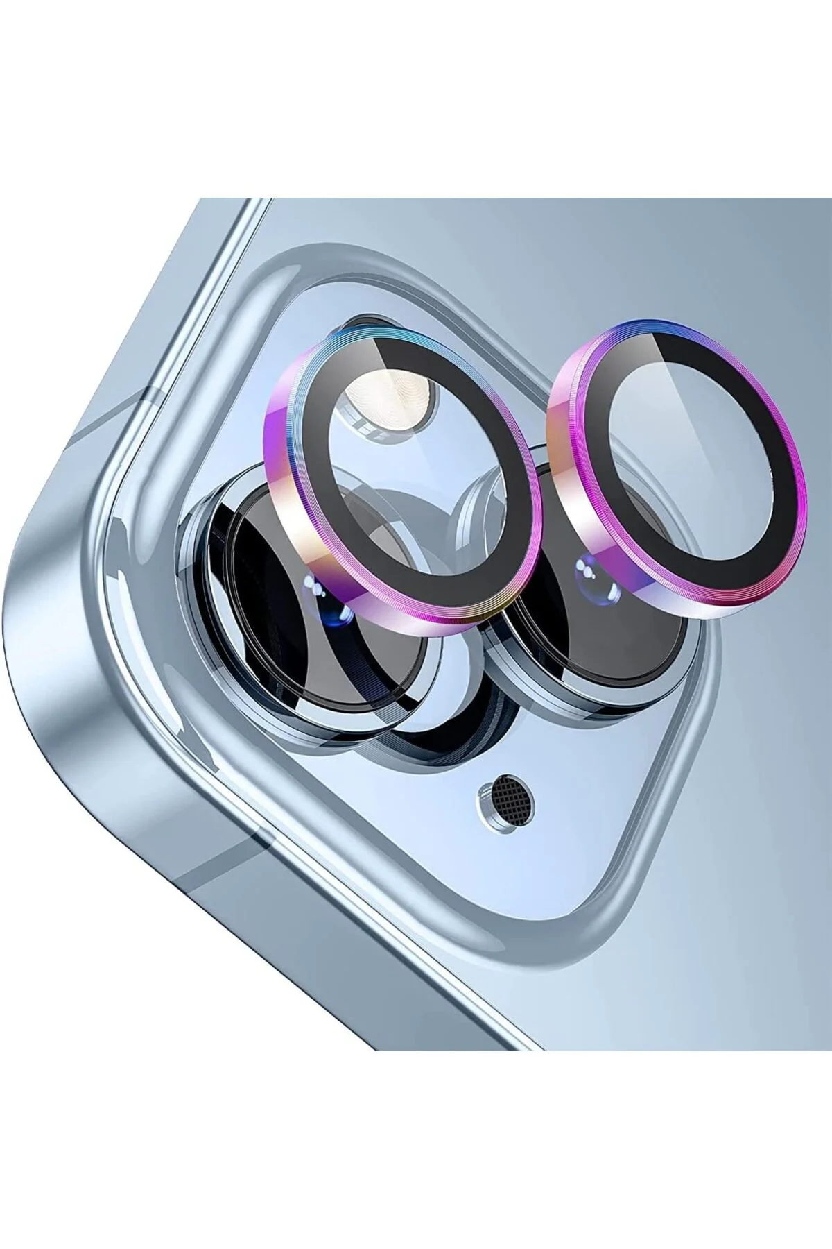 Apple Iphone 13 Mini Gerçek Cam Safir Lens Koruma Renkli