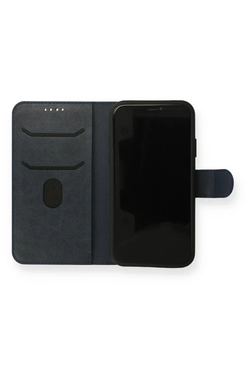 Apple iPhone 13 Mini Kılıf Trend S Plus Kapaklı Kılıf - Lacivert Apple iPhone 13 Mini Kılıf Trend S Plus Kapaklı Kılıf - Lacivert