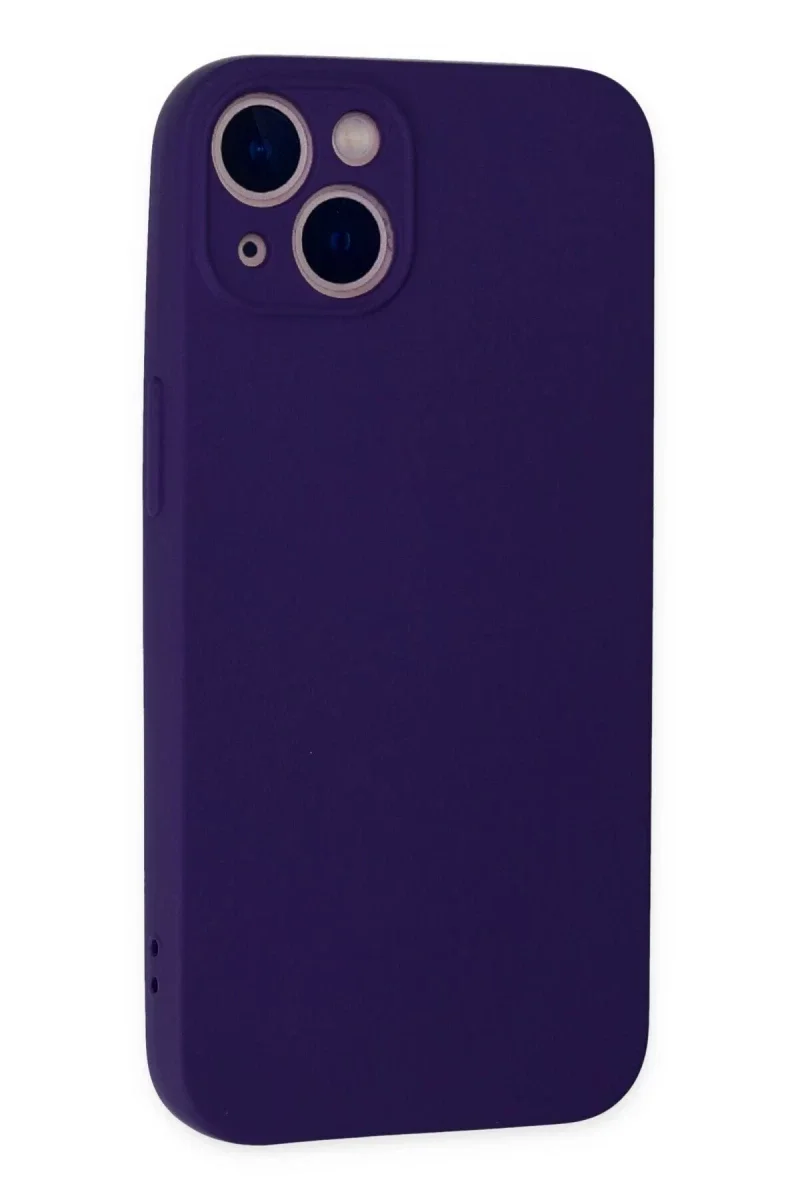 Apple iPhone 13 Mini Kılıf Nano içi Kadife Silikon - Mor Apple iPhone 13 Mini Kılıf Nano içi Kadife Silikon - Mor