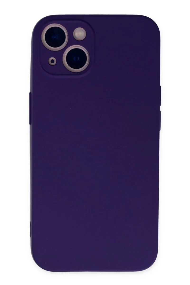 Apple iPhone 13 Mini Kılıf Nano içi Kadife Silikon - Mor Apple iPhone 13 Mini Kılıf Nano içi Kadife Silikon - Mor
