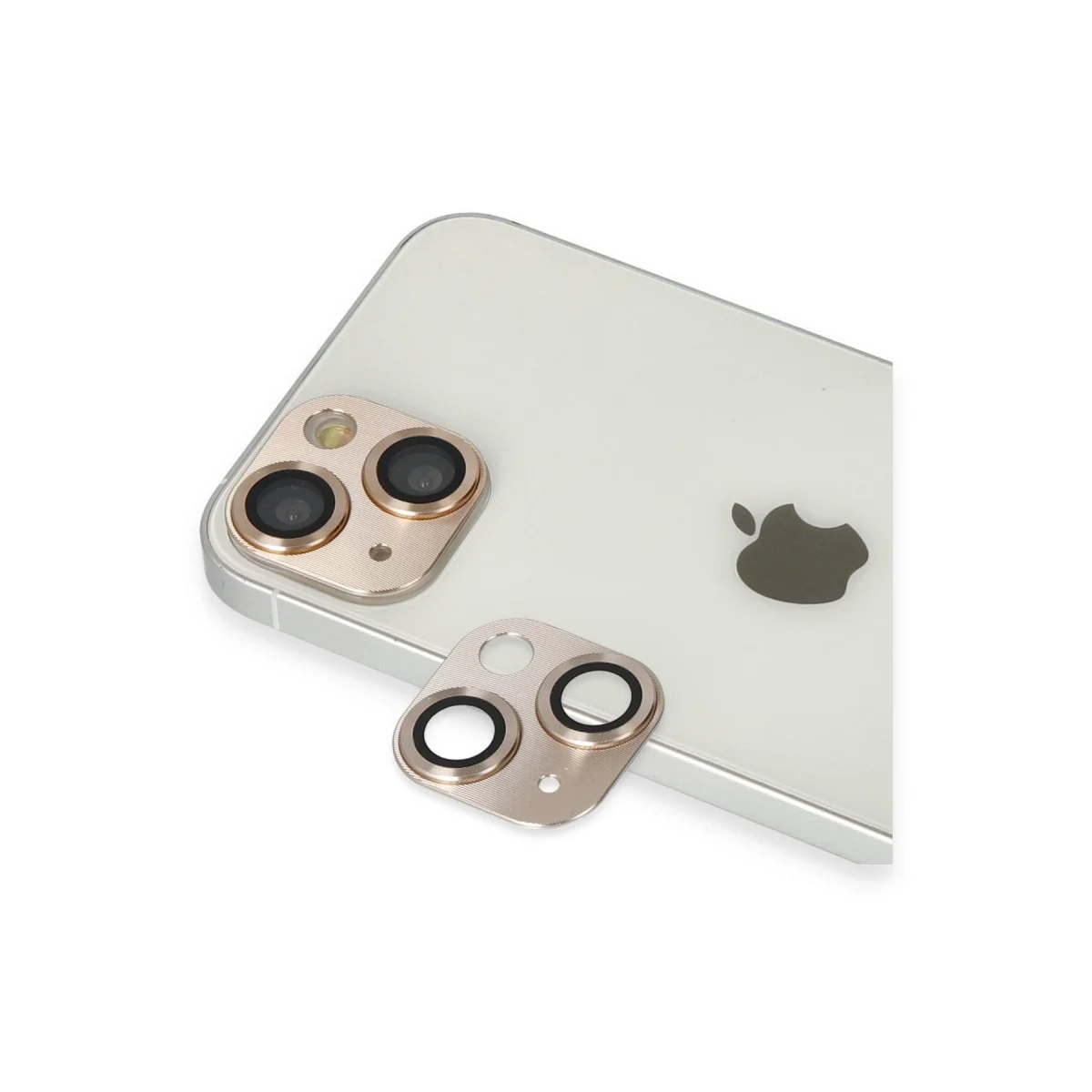 Apple İphone 13 Pers Alüminyum Kamera Lens - Gold Apple İphone 13 Pers Alüminyum Kamera Lens - Gold