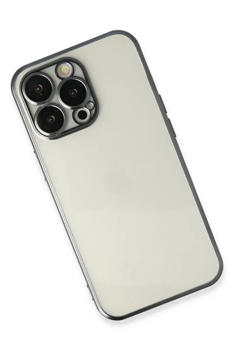 Apple iPhone 13 Pro Kılıf Razer Lensli Silikon - Siyah