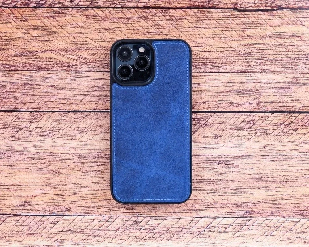 Apple iPhone 13 Pro Uyumlu Deri Cüzdanlı Kılıf Lacivert