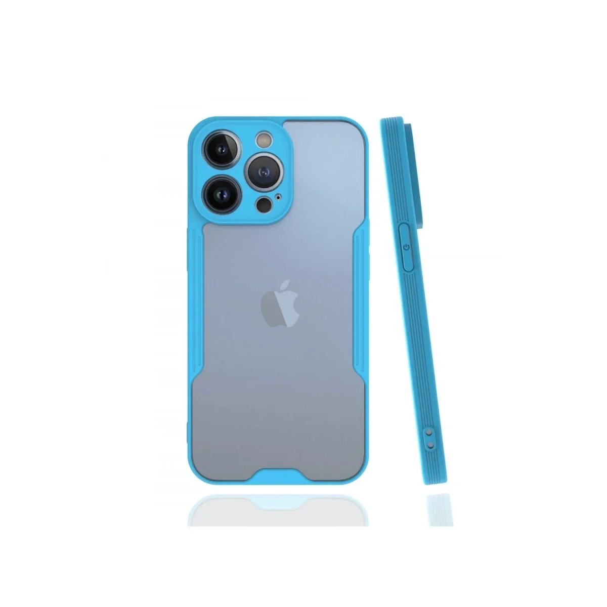 Apple iPhone 13 Pro Kılıf Platin Silikon - Mavi