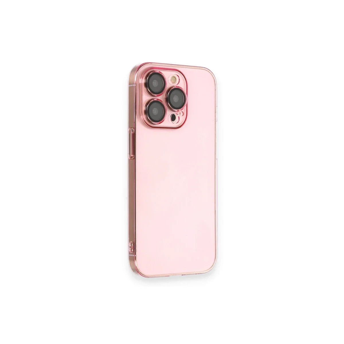Apple iPhone 13 Pro Kılıf Armada Lensli Kapak - Rose Gold Apple iPhone 13 Pro Kılıf Armada Lensli Kapak - Rose Gold
