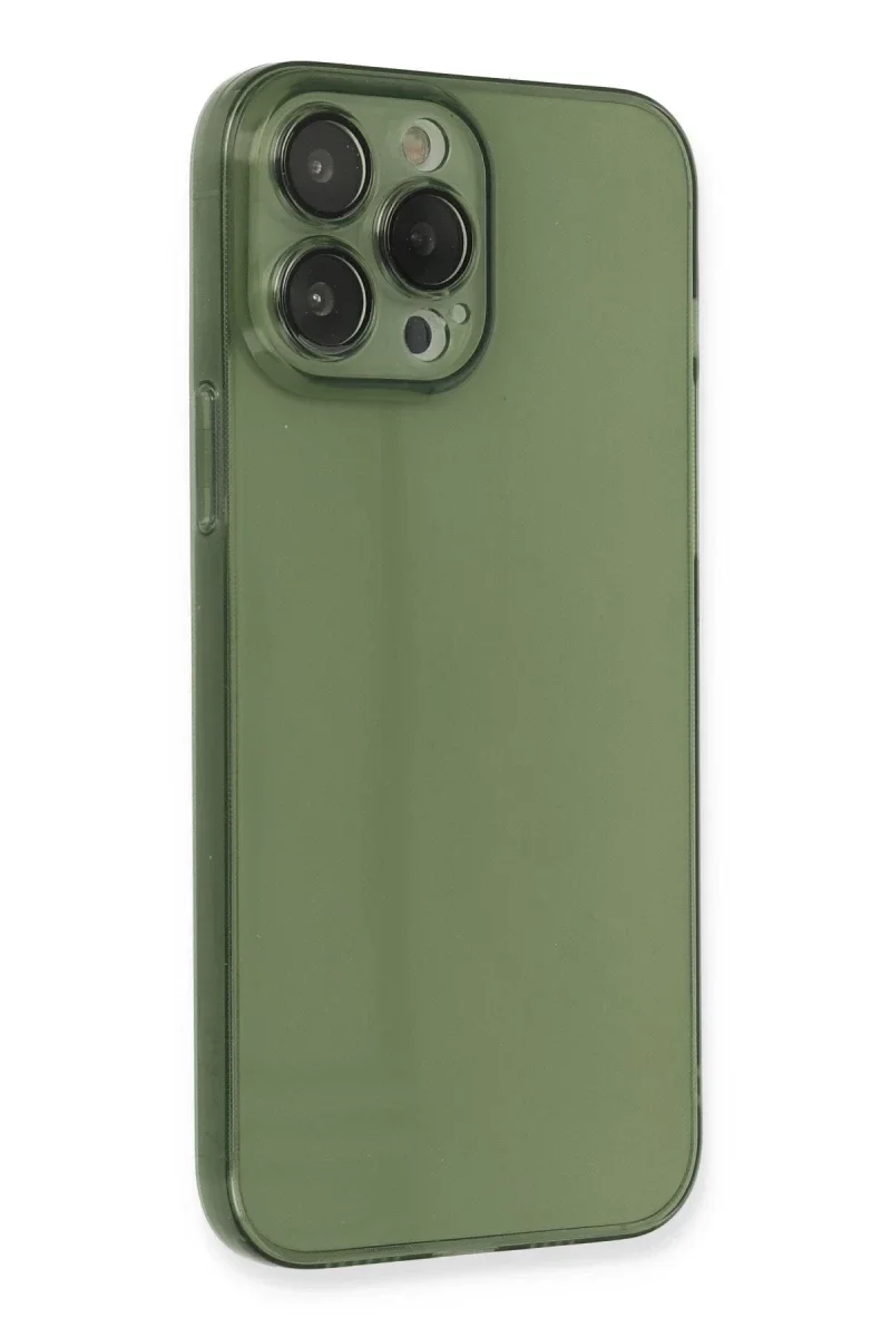 Apple iPhone 13 Pro Kılıf Fly Lens Silikon - Yeşil