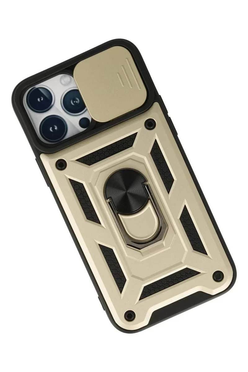 Apple iPhone 13 Pro Max Kılıf Pars Lens Yüzüklü Silikon - Gold Fiyatı, Yorumları ve Özellikleri