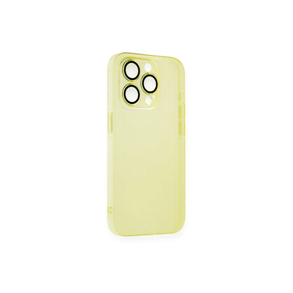 Apple iPhone 13 Pro Max Kılıf Armada Lensli Kapak - Sarı