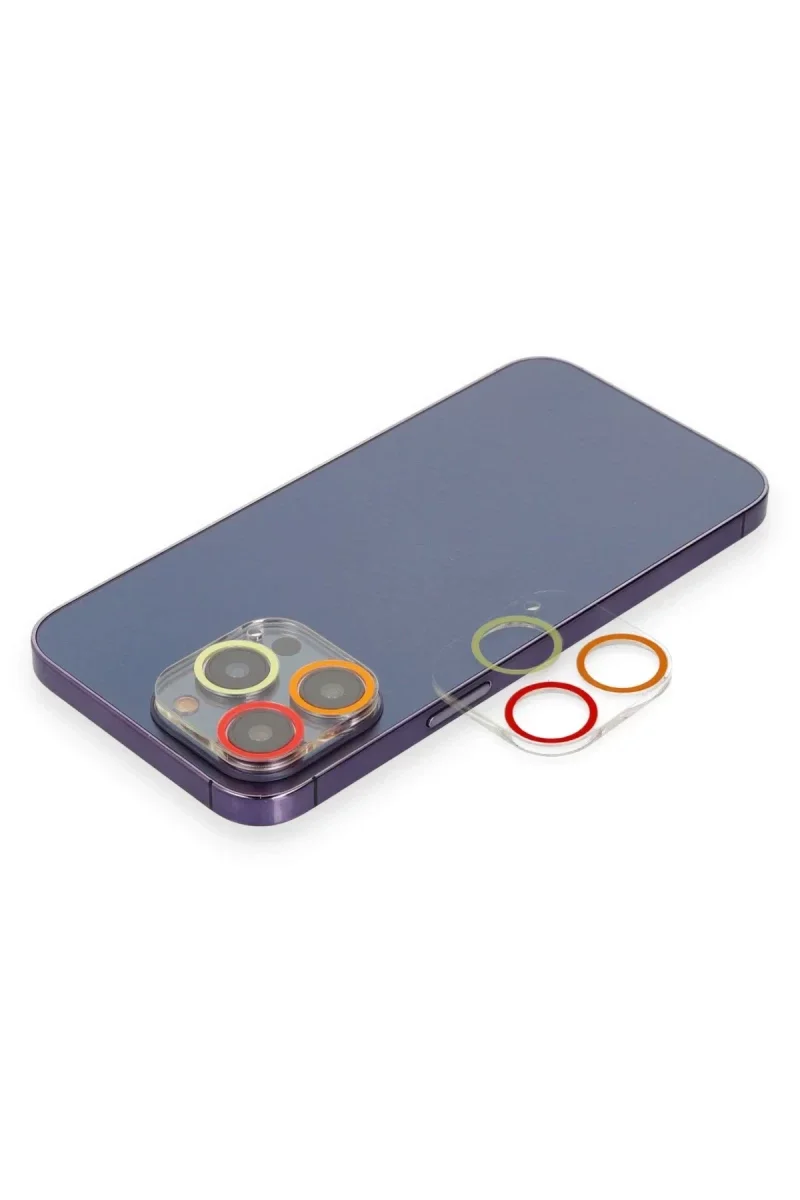 Apple iPhone 13 Pro Renkli Kamera Lens Koruma Cam - Turuncu-Kırmızı Fiyatı, Yorumları ve Özellikleri