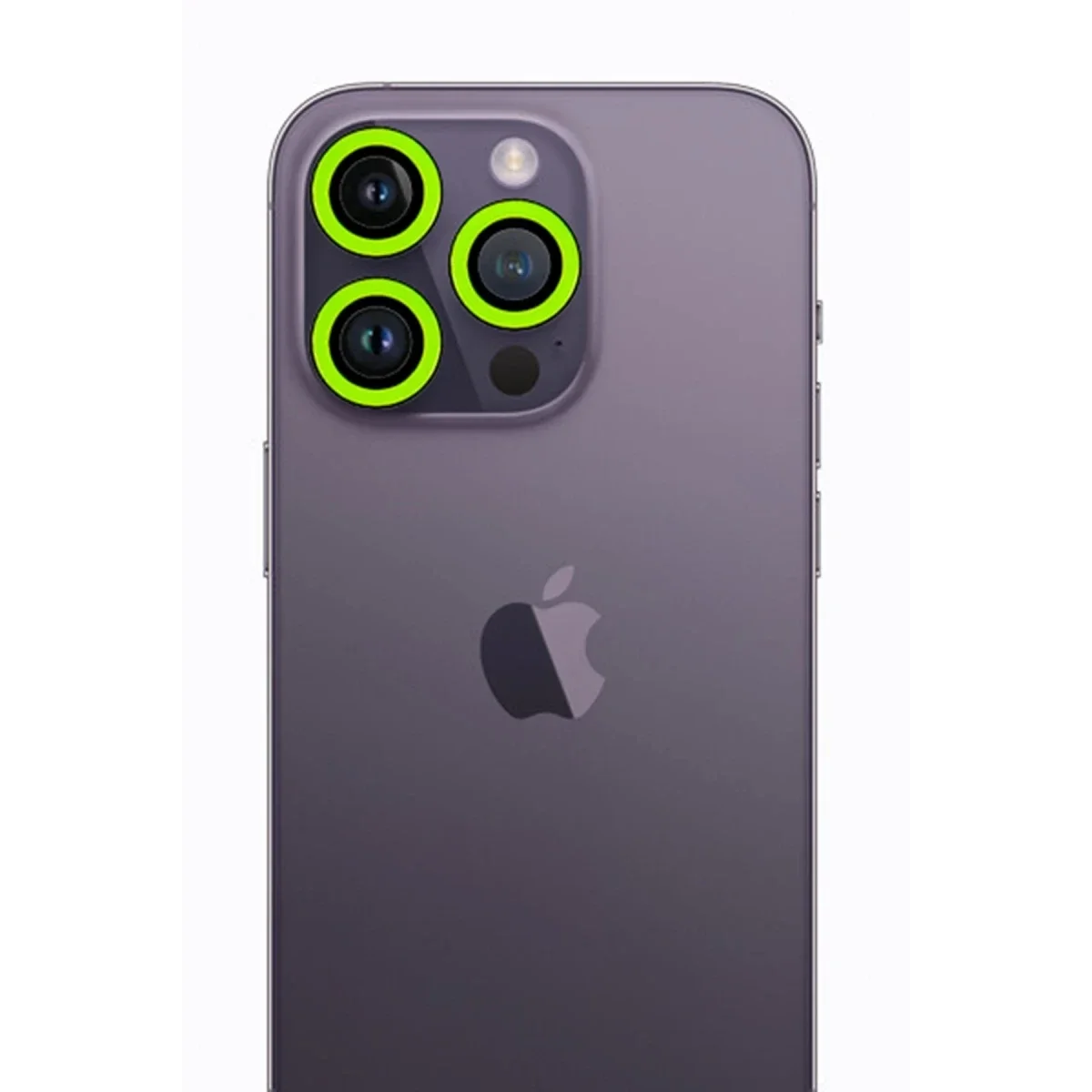 Apple iPhone 13 Pro Max Neon Fosforlu Kamera Lens - Yeşil Apple iPhone 13 Pro Max Neon Fosforlu Kamera Lens - Yeşil