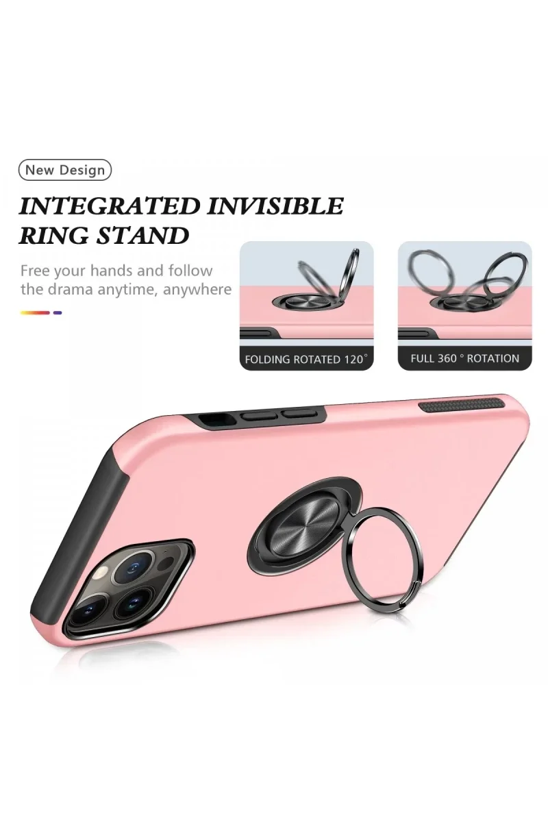 Apple iPhone 13 Pro Kılıf Elit Yüzüklü Kapak - Pembe Fiyatı, Yorumları ve Özellikleri