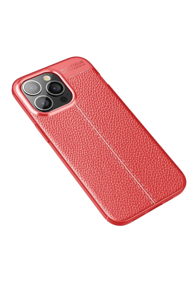 Apple iPhone 13 Pro Kılıf Auto Focus Kapak - Kırmızı Apple iPhone 13 Pro Kılıf Auto Focus Kapak - Kırmızı