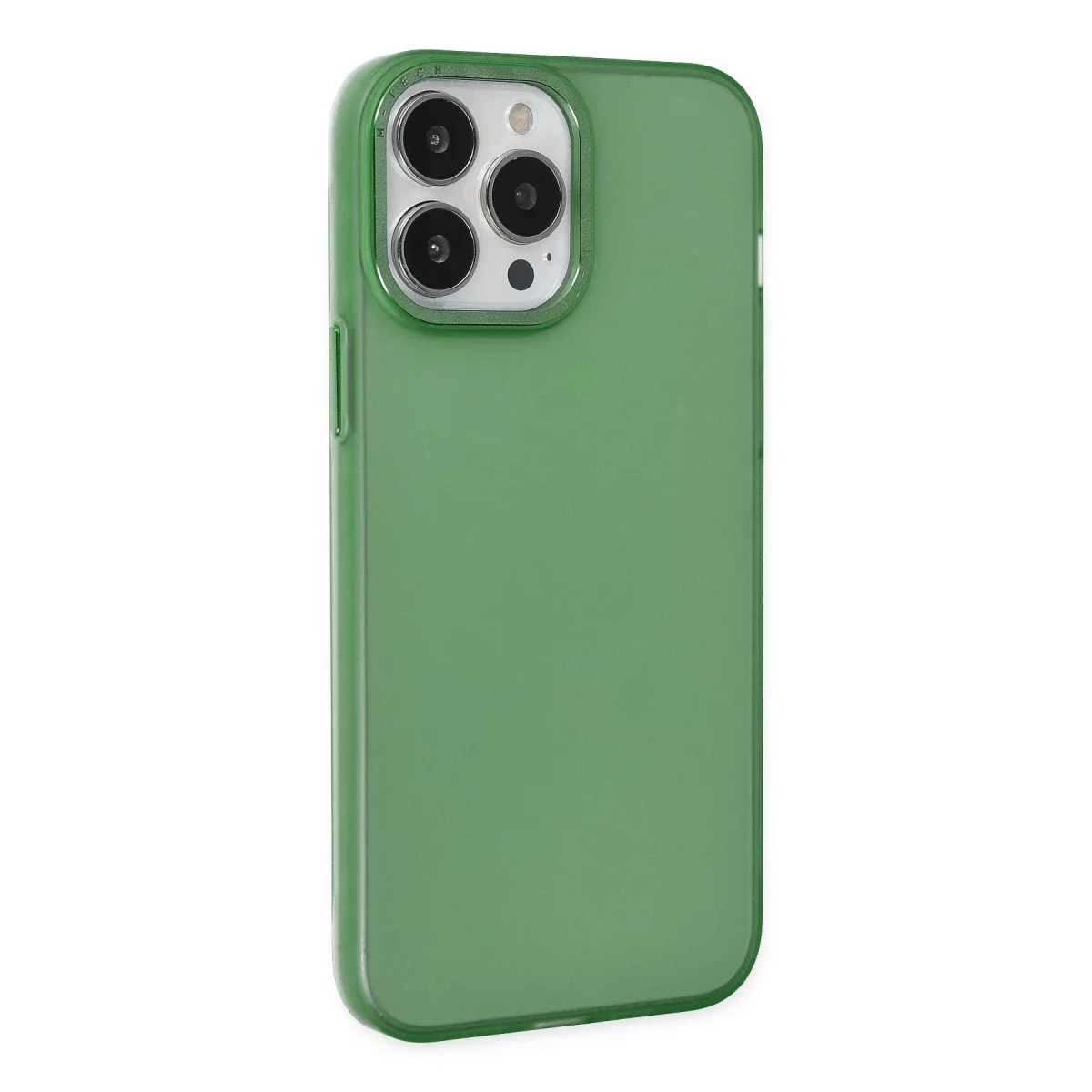 Apple iPhone 13 Pro Kılıf Modos Metal Kapak - Koyu Yeşil - Görsel 2