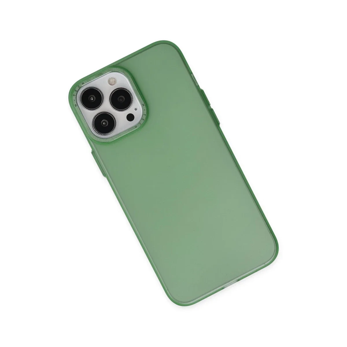 Apple iPhone 13 Pro Kılıf Modos Metal Kapak - Koyu Yeşil - Görsel 3