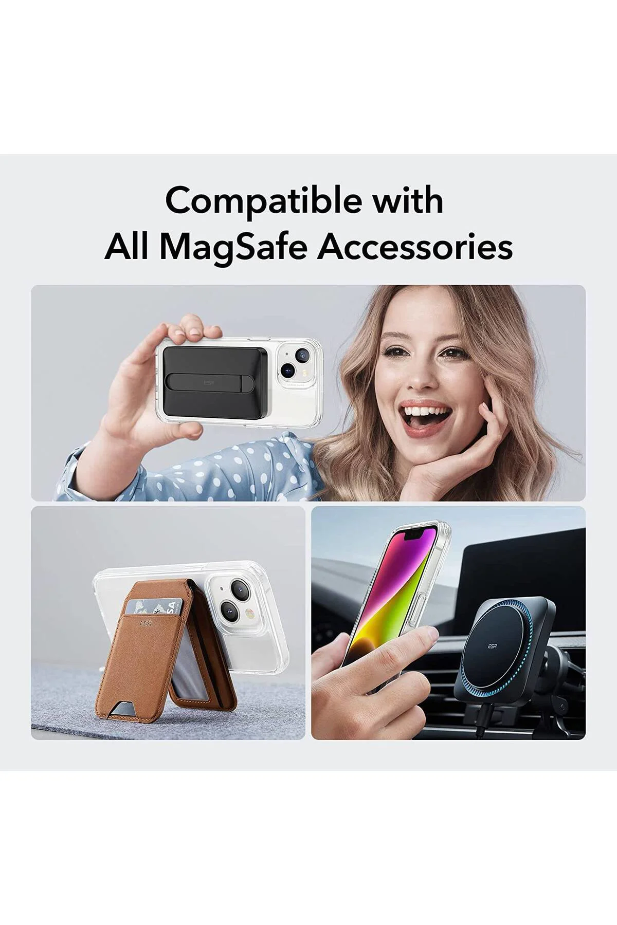 Apple iPhone 13 Pro Max 6.7'' Magsafe Şeffaf Silikon Kılıf